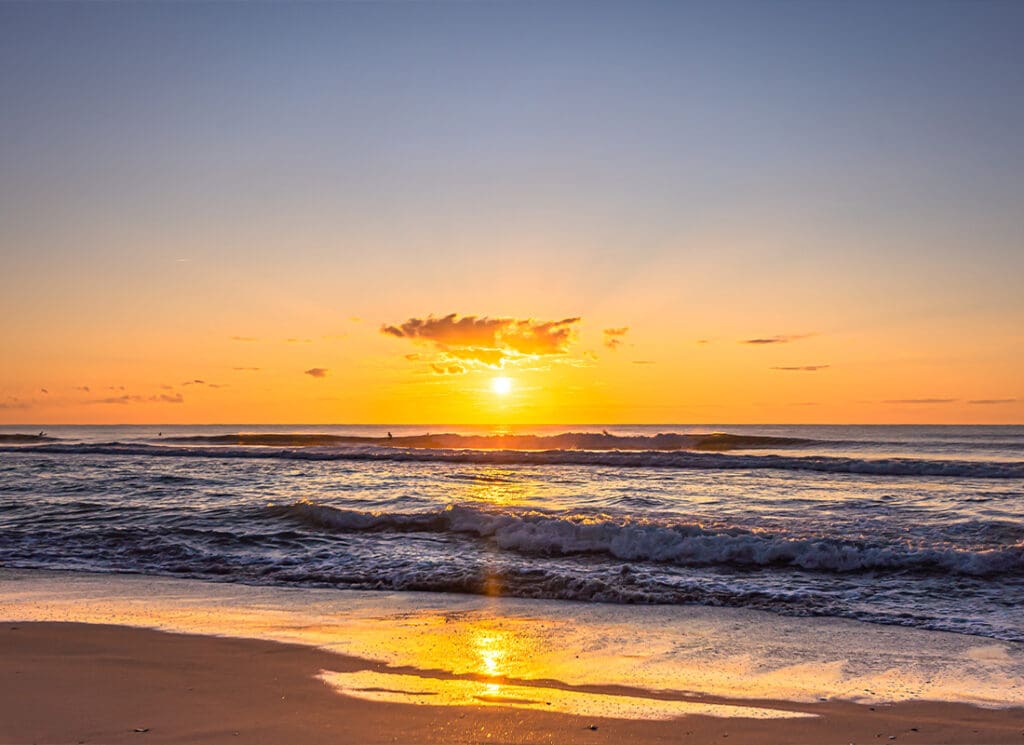 About Our Agency - View of Sunrise From Wrightsville Beach in North Carolina